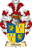 v.23 Coat of Family Arms from Germany for Wendt