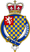British Garter Coat of Arms for Warren (England)