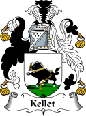 English Coat of Arms for the family Kellet