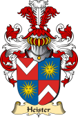v.23 Coat of Family Arms from Germany for Heister