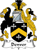 English Coat of Arms for the family Denver