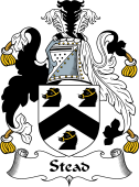 English Coat of Arms for the family Stead or Steed