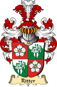 v.23 Coat of Family Arms from Germany for Ritter