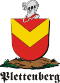 German shield on a mount for Plettenberg