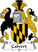 English Coat of Arms for the family Calvert