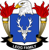 Coat of arms used by the Legg family in the United States of America