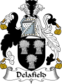 English Coat of Arms for the family Delafield