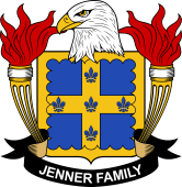 Coat of arms used by the Jenner family in the United States of America