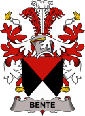 Coat of arms used by the Danish family Bente