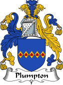 English Coat of Arms for the family Plompton or Plumpton