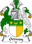 English Coat of Arms for the family Ordway
