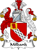 English Coat of Arms for the family Milbank