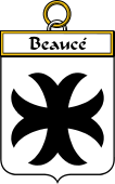 French Coat of Arms Badge for Beaucé