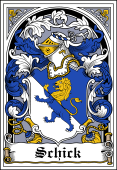 German Wappen Coat of Arms Bookplate for Schick