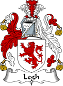 English Coat of Arms for the family Legh