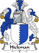 English Coat of Arms for the family Hickman