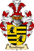 v.23 Coat of Family Arms from Germany for Reutlinger