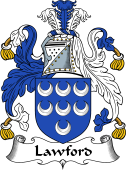 English Coat of Arms for the family Lawford