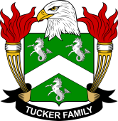 Coat of arms used by the Tucker family in the United States of America