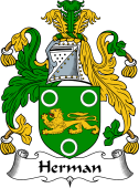 English Coat of Arms for the family Herman