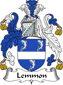 English Coat of Arms for the family Leman or Lemmon