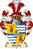 v.23 Coat of Family Arms from Germany for Strehl