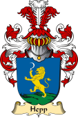 v.23 Coat of Family Arms from Germany for Hepp