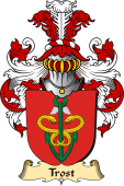 v.23 Coat of Family Arms from Germany for Trost