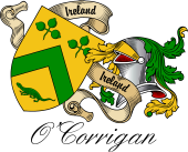 Sept (Clan) Coat of Arms from Ireland for O'Corrigan