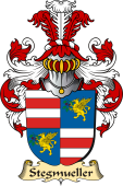 v.23 Coat of Family Arms from Germany for Stegmueller