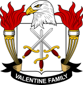 Coat of arms used by the Valentine family in the United States of America