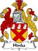 English Coat of Arms for the family Hinks or Hincks