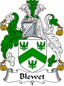 English Coat of Arms for the family Blewet