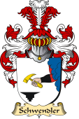 v.23 Coat of Family Arms from Germany for Schwendler