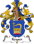 German Wappen Coat of Arms for Keyser