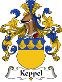 German Wappen Coat of Arms for Keppel