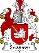 English Coat of Arms for the family Swainson