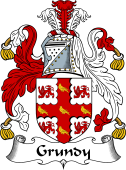 English Coat of Arms for the family Grundy
