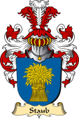 v.23 Coat of Family Arms from Germany for Staub