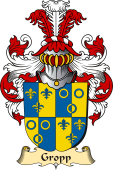 v.23 Coat of Family Arms from Germany for Gropp