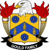 Coat of arms used by the Gould family in the United States of America
