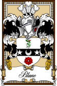 Scottish Coat of Arms Bookplate for Blane