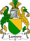 English Coat of Arms for the family Lander (s)