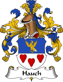 German Wappen Coat of Arms for Hauch