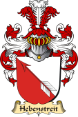 v.23 Coat of Family Arms from Germany for Hebenstreit