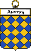 French Coat of Arms Badge for Auvray