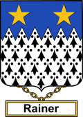 English Coat of Arms Shield Badge for Rainer