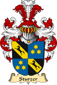 v.23 Coat of Family Arms from Germany for Sturzer