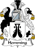 English Coat of Arms for the family Heming or Hemming