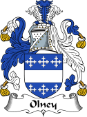 English Coat of Arms for the family Olney